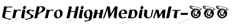 ErisPro HighMediumIt字体转换